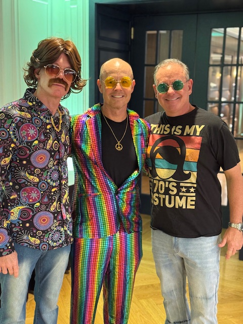 Compton Wealth's founder and director in Halloween style at a client event. 