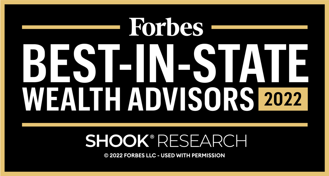 Forbes Best-in-State Wealth Advisors 2022 award badge, SHOOK Research